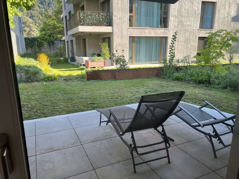 À REMETTRE  2.5 pièces avec jardin privé en plein centre de Martigny (2)