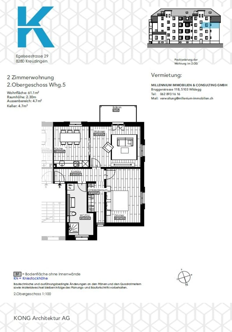 2 rooms apartment, 8280 kreuzlingen (2)