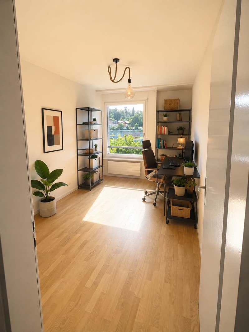 Möblierte 3.5-Zimmerwohnung in Wabern | 78 m² | Balkon, Büro & Parkplatz | Nov.März (6)