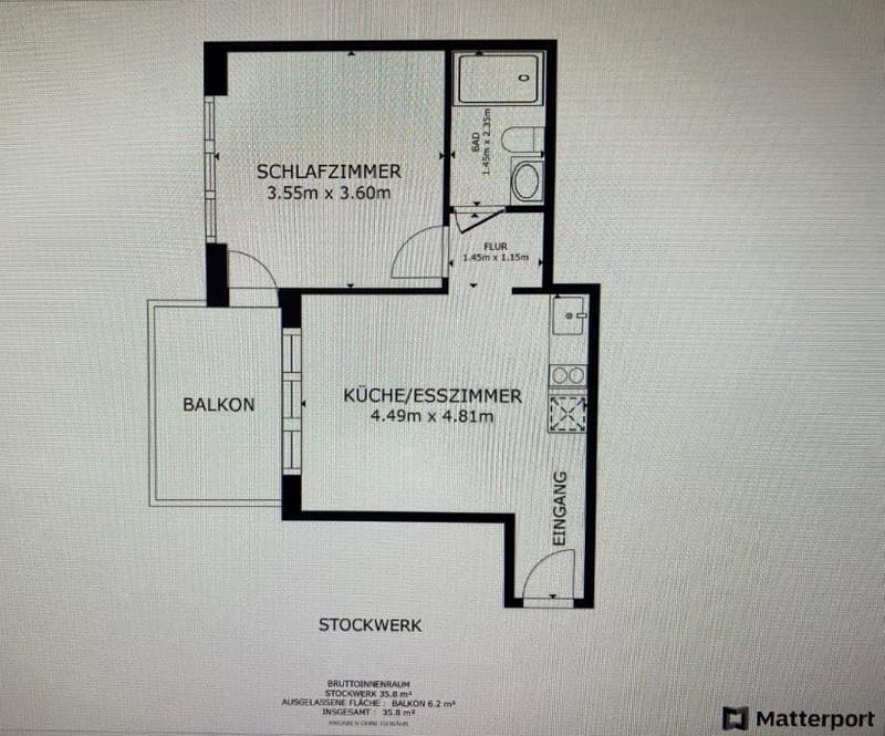Suche Nachmieter für charmante 2,5 Zimmer-Wohnung mit Balkon in St. Gallen. (13)
