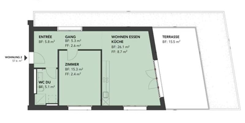 2 ½ Zimmer-Wohnung in Niedergösgen im Neubau mit grosser Terrasse (9)
