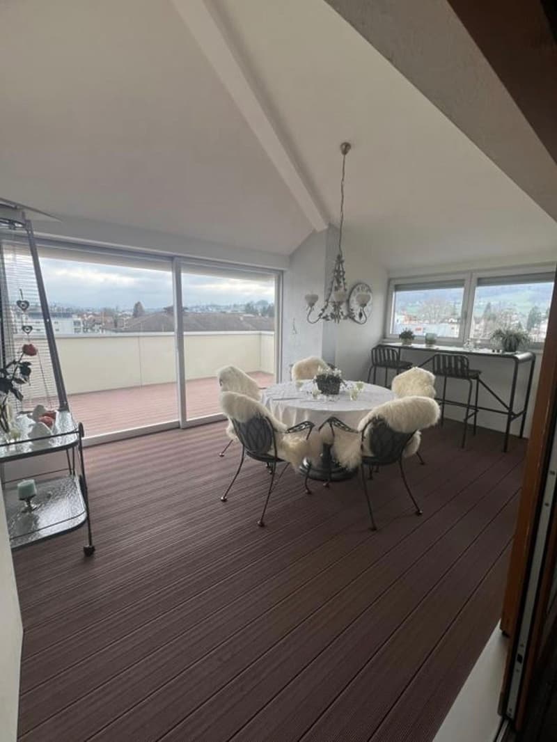 Traumhafte 6.5-Zimmer Familien-Dachwohnung mit 200m², Terrasse & Alpenblick - Sandgasse 15, Reinach AG (3)