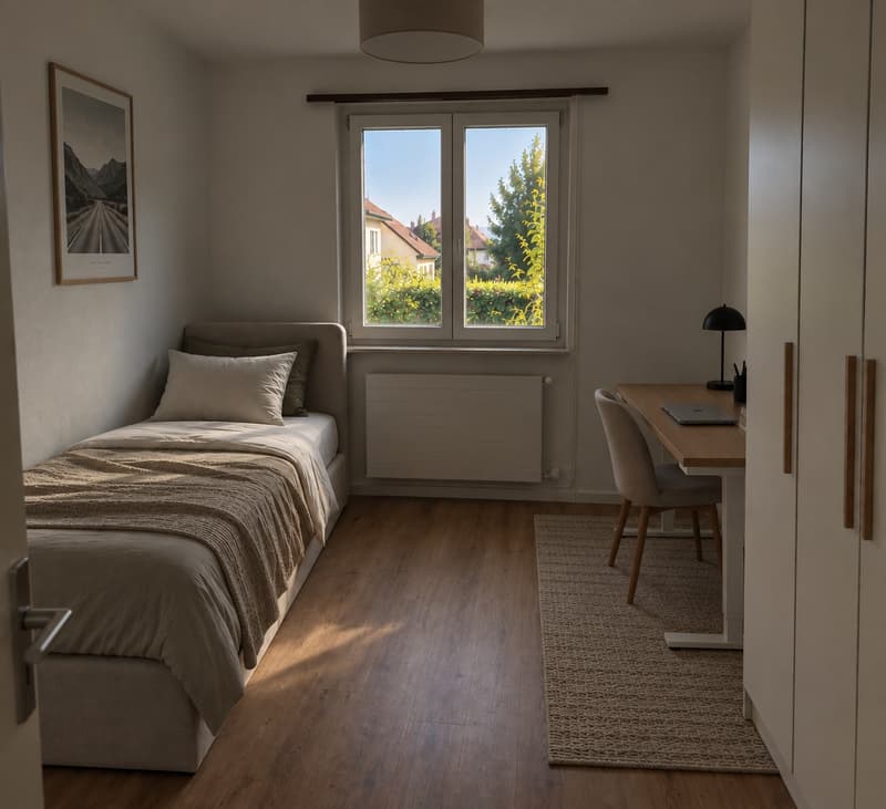 Möbliertes Zimmer in ruhiger 3er-WG in Riniken bei Brugg CHF 790 inkl. NK (1)