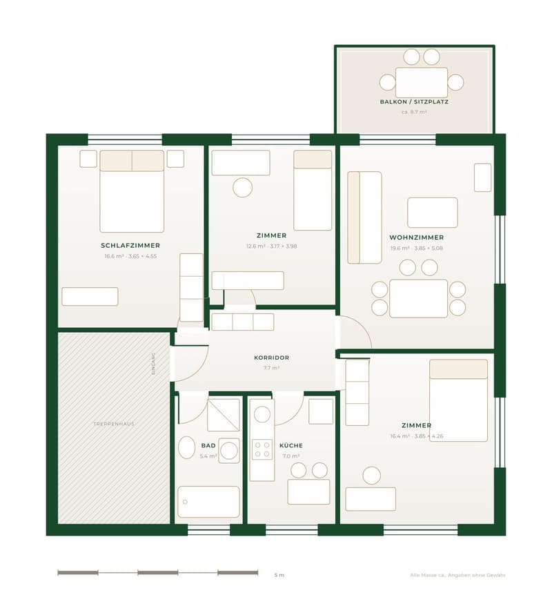 Grosszügige 4-Zimmerwohnung am Zürichsee (6)