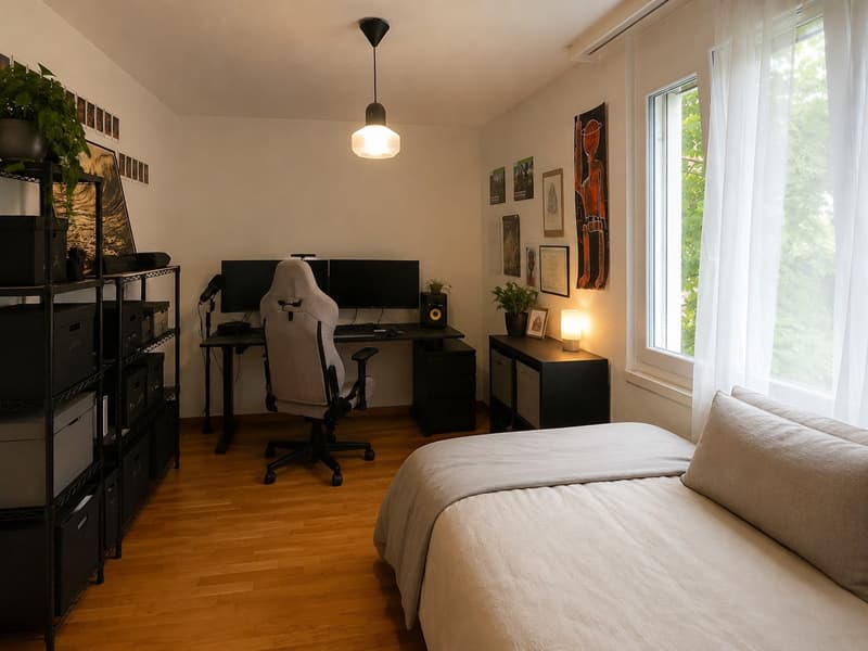 Möbliertes 12-m²-WG-Zimmer mit eigenem Bad in Fehraltorf CHF 850. inkl. NK & Internet (1)