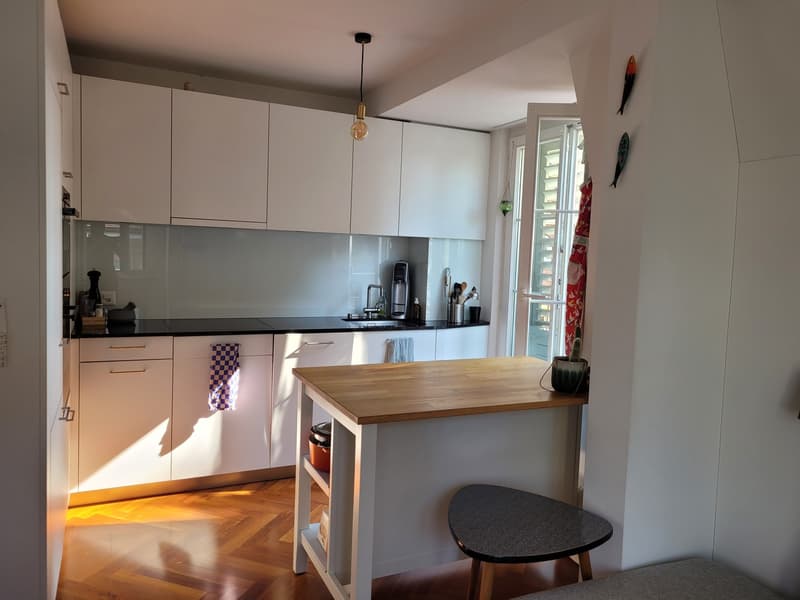 3-Zimmer-Altbauwohnung mit Balkon und Blick in den Kluspark (3)