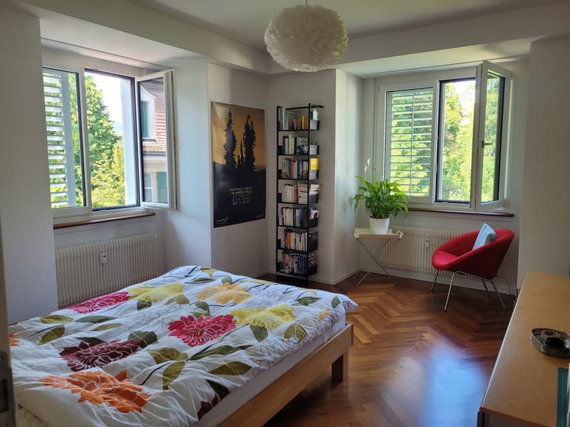 3-Zimmer-Altbauwohnung mit Balkon und Blick in den Kluspark (9)