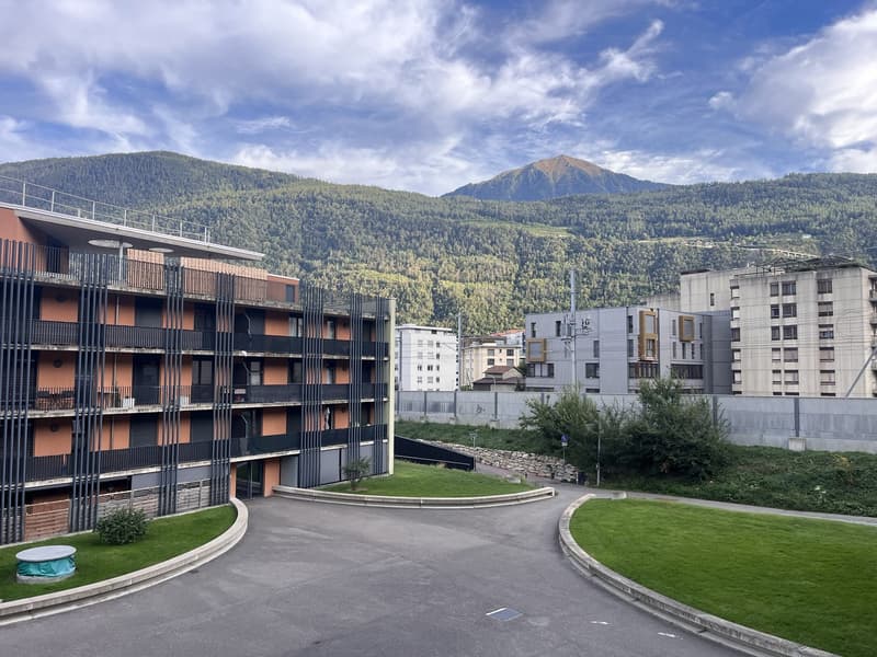 Lumineux appartement meublé de 3,5 pièces avec balcon et vue sur les montagnes à Martigny (11)