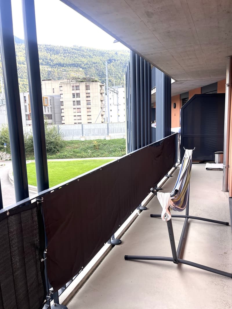 Lumineux appartement meublé de 3,5 pièces avec balcon et vue sur les montagnes à Martigny (10)