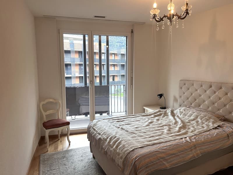 Lumineux appartement meublé de 3,5 pièces avec balcon et vue sur les montagnes à Martigny (3)