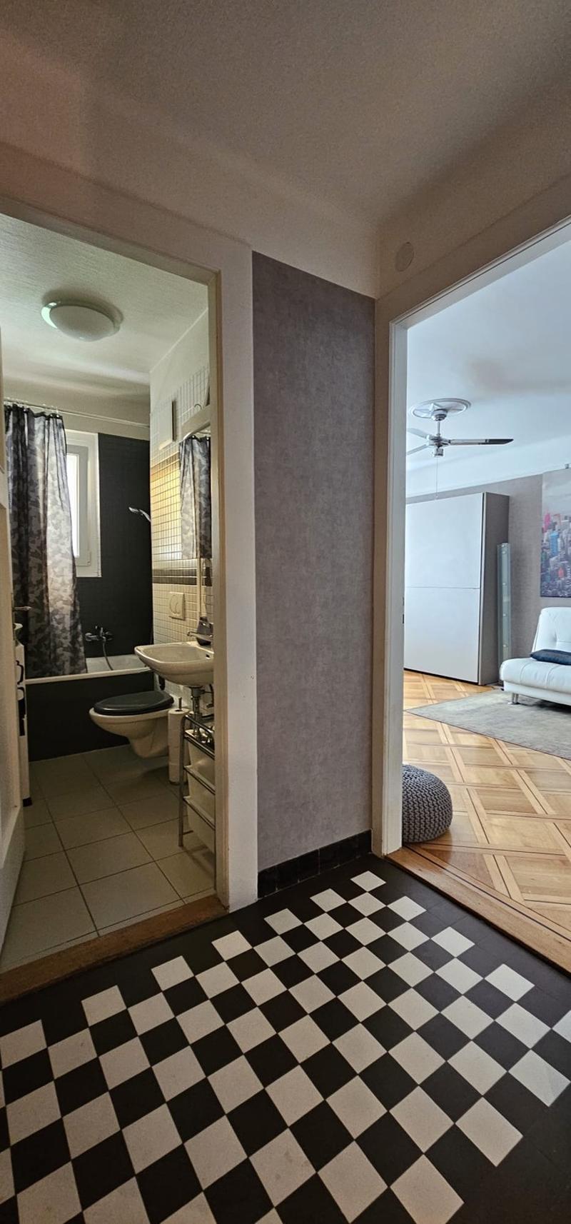 1,5 pièce meublé 45 m² Montchoisi Balcon Prêt à poser ses valises (12)