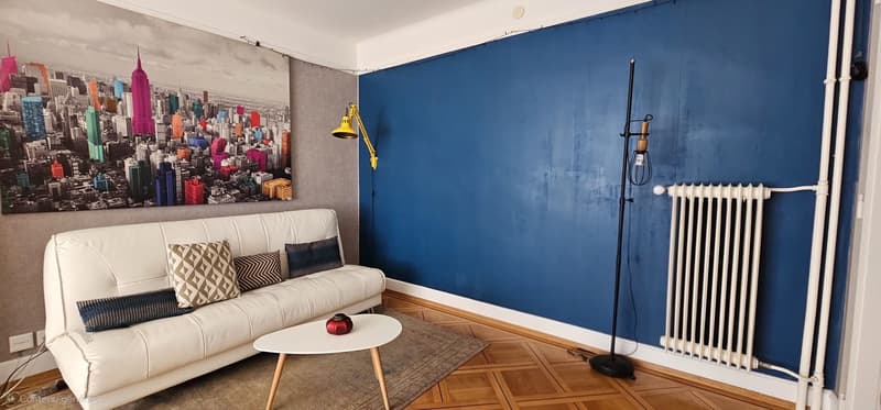 1,5 pièce meublé 45 m² Montchoisi Balcon Prêt à poser ses valises (4)