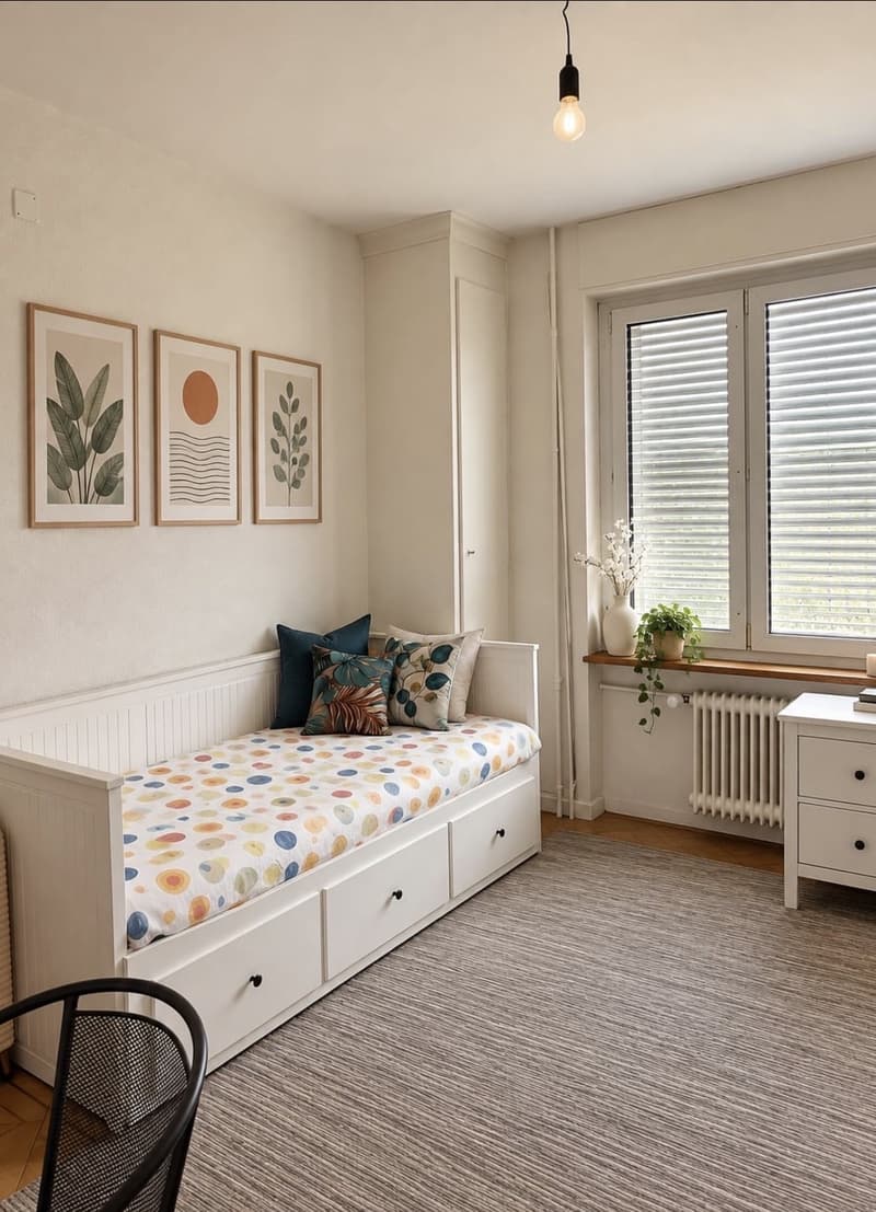 Chambre meublée à louer dans un 3 pièces (1)