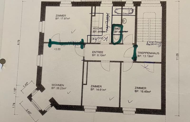 Grosszügige 3.5-Zimmerwohnung mit Dachterrasse in Zürich zu vermieten (11)