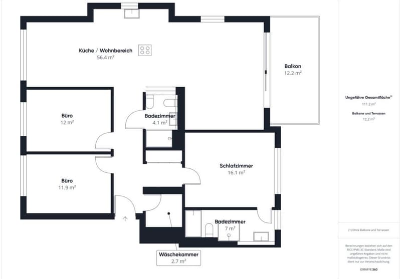 Moderne 4.5-Zimmer-Wohnung mit 113 m², Balkon & 2 Bädern Nachmieter ab 01.11.2026 (4)