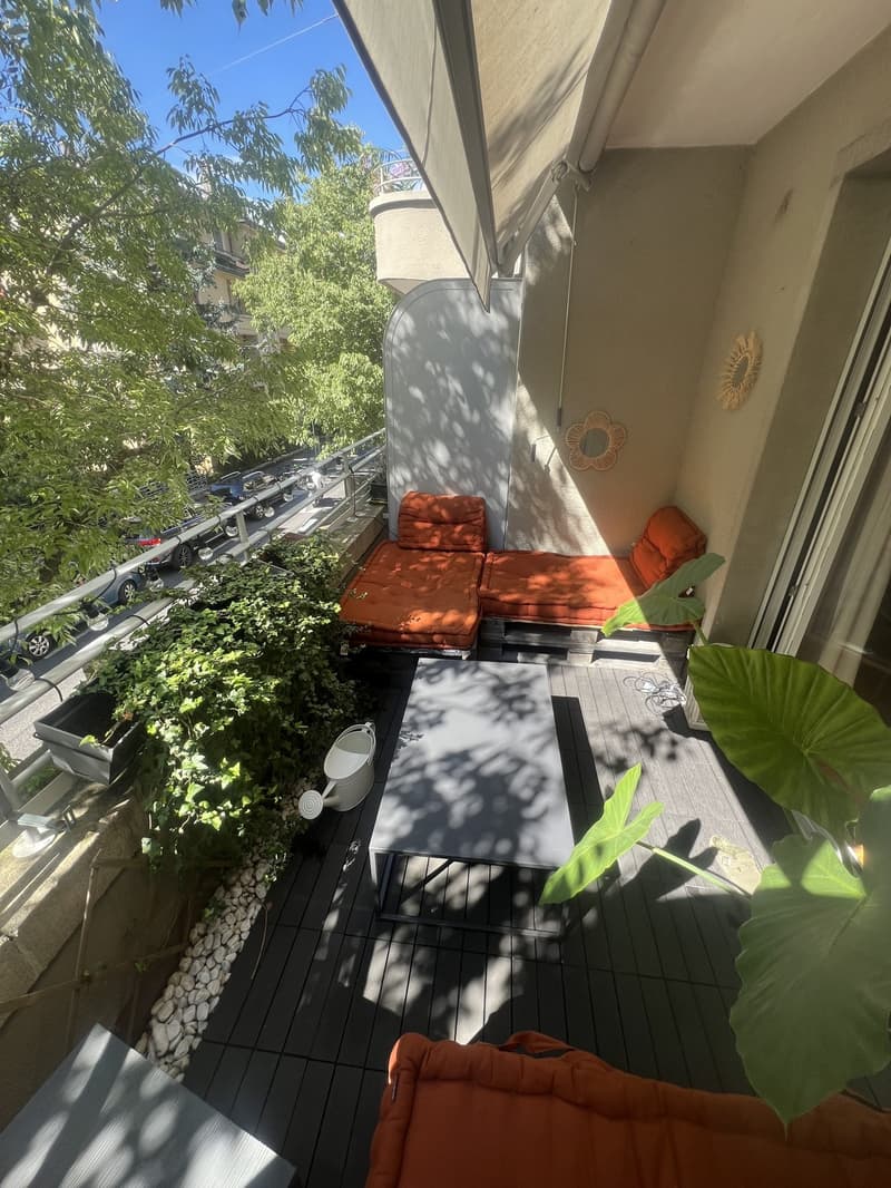 Sous-location Lausanne 3 mois - appartement meublé avec terrasse (2)