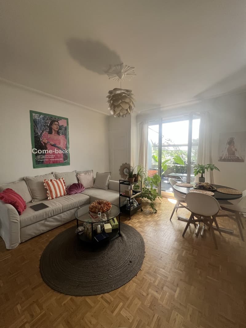 Sous-location Lausanne 3 mois - appartement meublé avec terrasse (1)