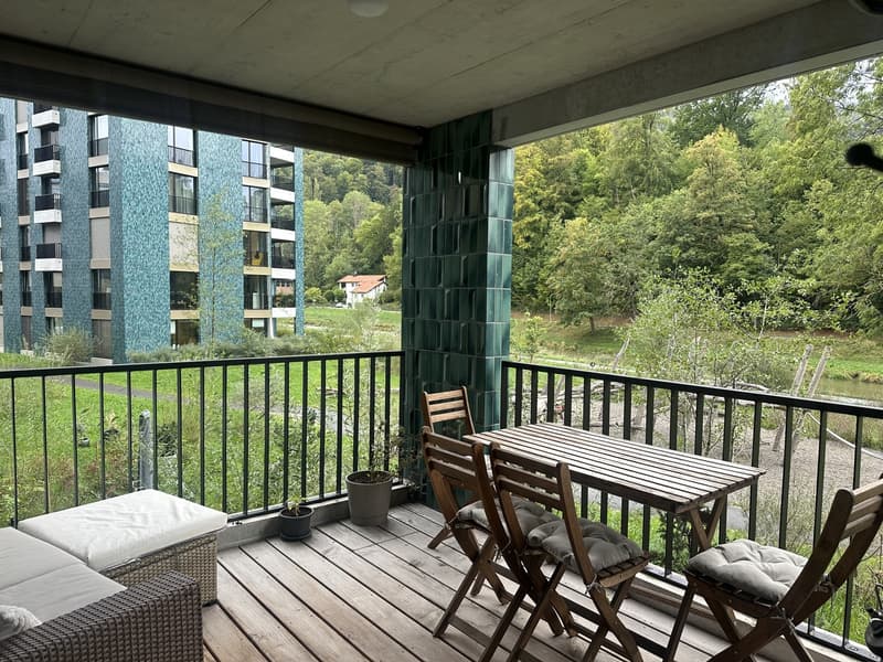 3.5-Zimmer-Wohnung direkt der Sihl - naturnah wohnen, stadtnah leben (2)