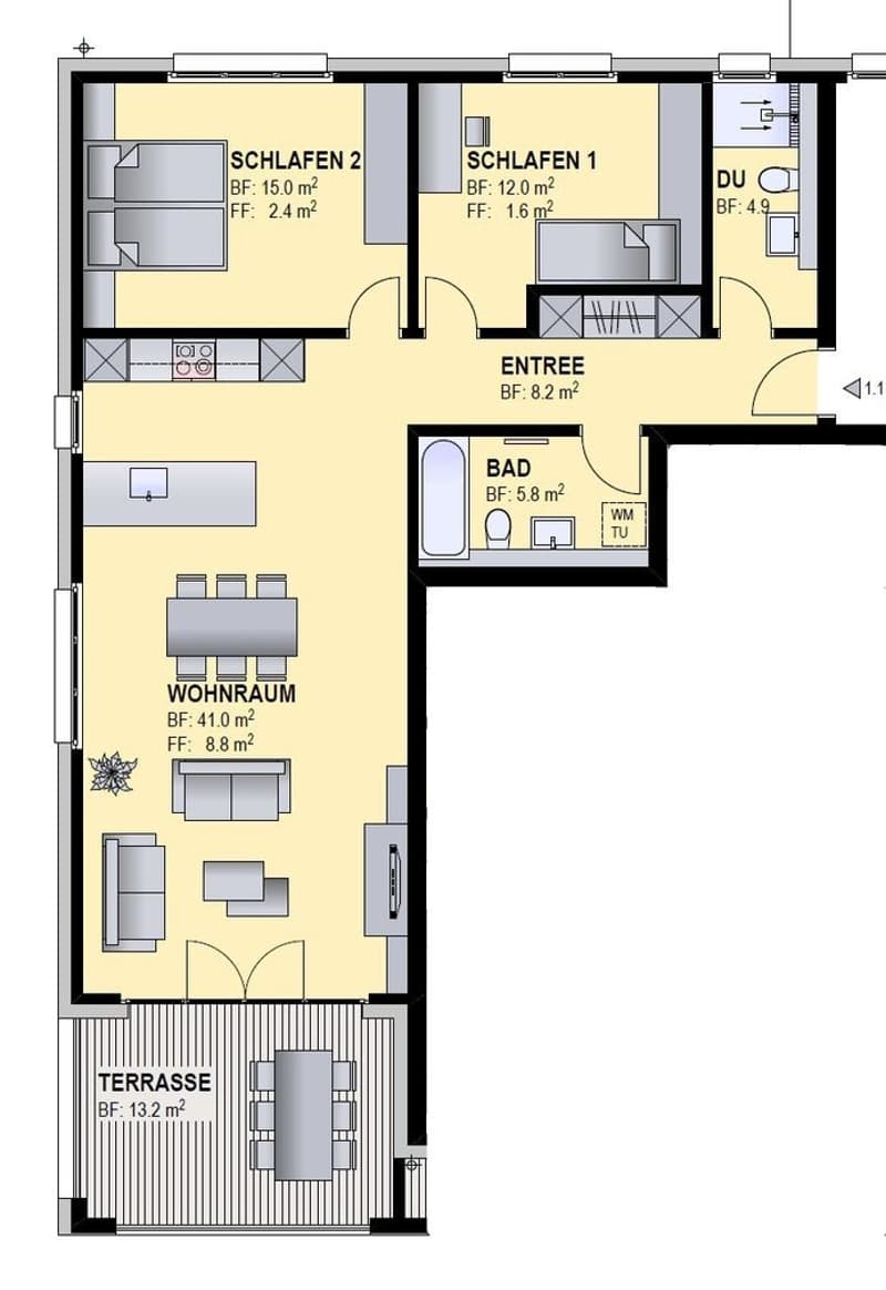 3.5 Zimmer Wohnung (9)