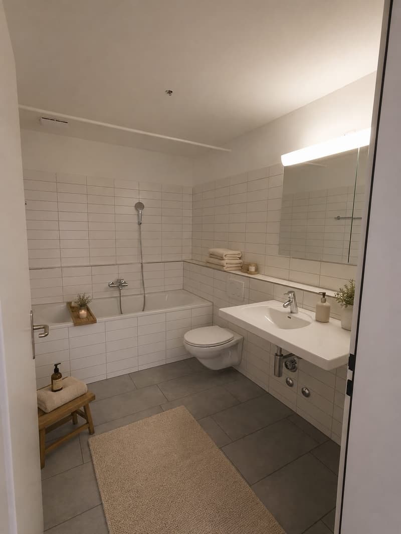 Helle 3.5-Zimmer-Wohnung mit grossem verglastem Balkon und Abendsonne (4)