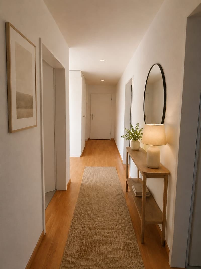 Helle 3.5-Zimmer-Wohnung mit grossem verglastem Balkon und Abendsonne (8)