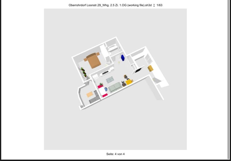 Helle 2.5-Zimmer-Wohnung mit grosszügigem Balkon und schöner Aussicht (2)