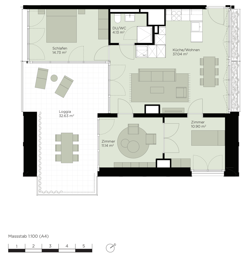Neu 4.5-Zimmer Wohnung - Zurich Schwamendingen (4)