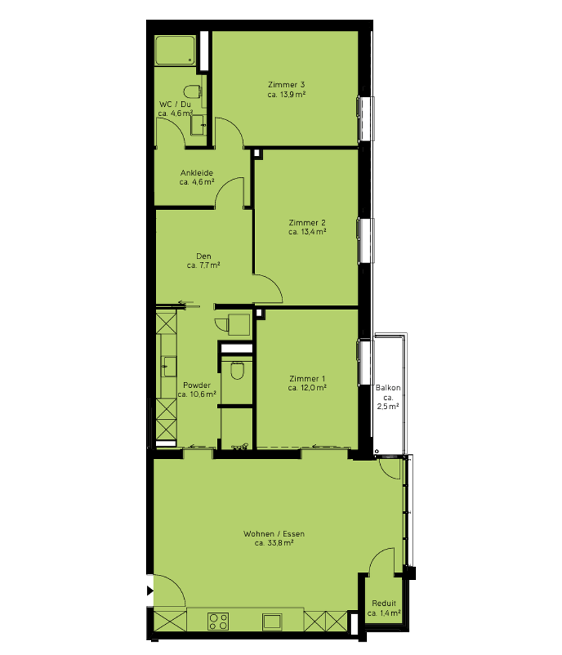 Helle 4.5-Zimmer-Wohnung zentral gelegen (6)