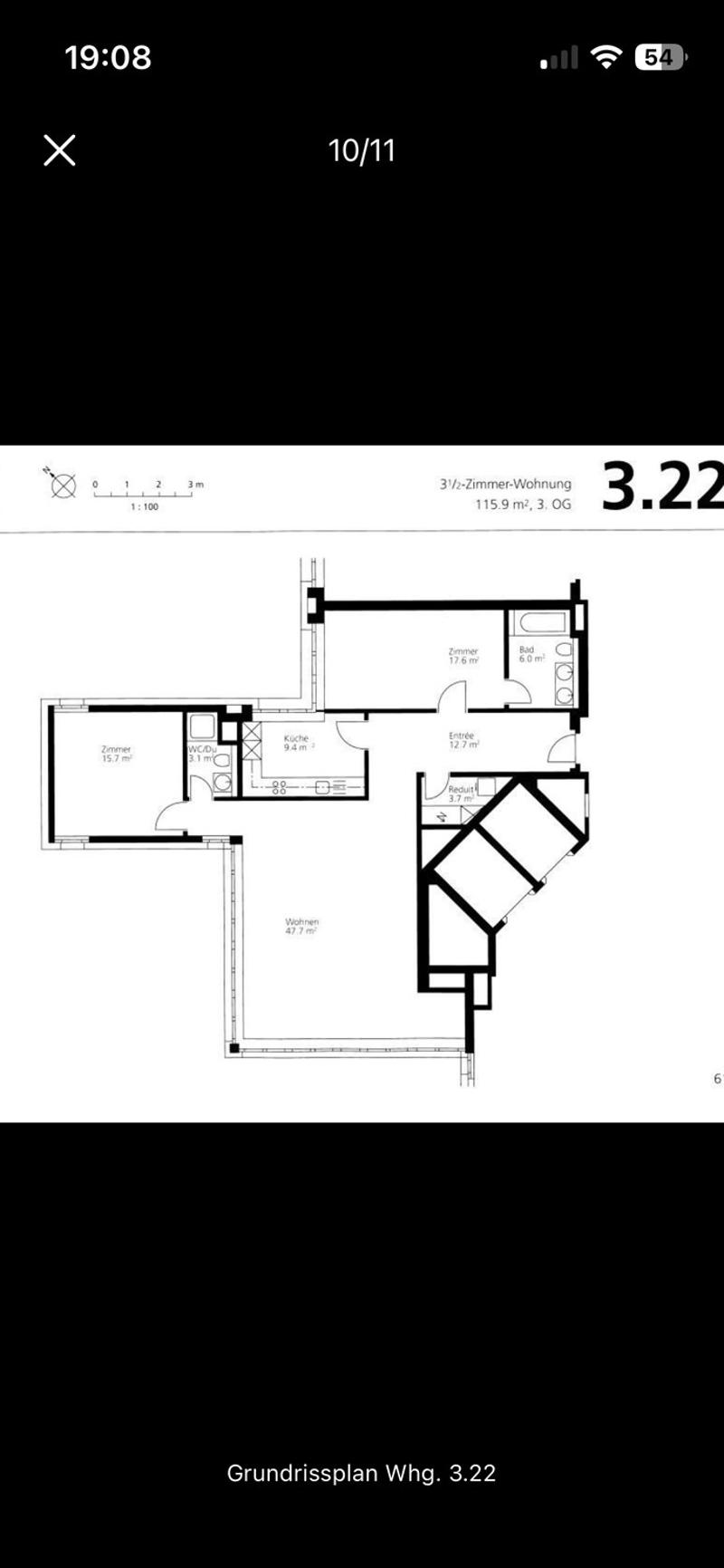 Zentrale, moderne, ruhige 3 1/2 Zi-Wg (8)