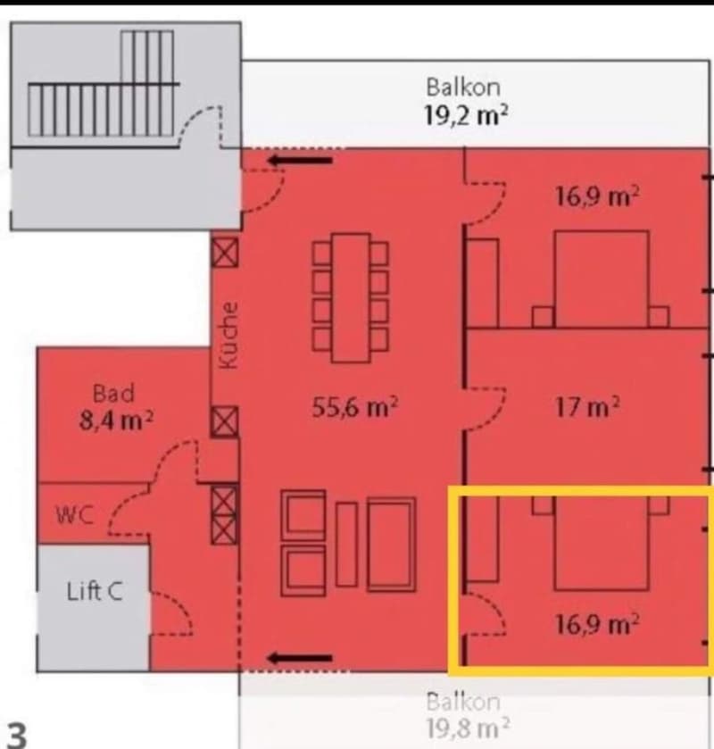 Furnished Room in a Modern, Friendly Flat with Young Professionals (8)