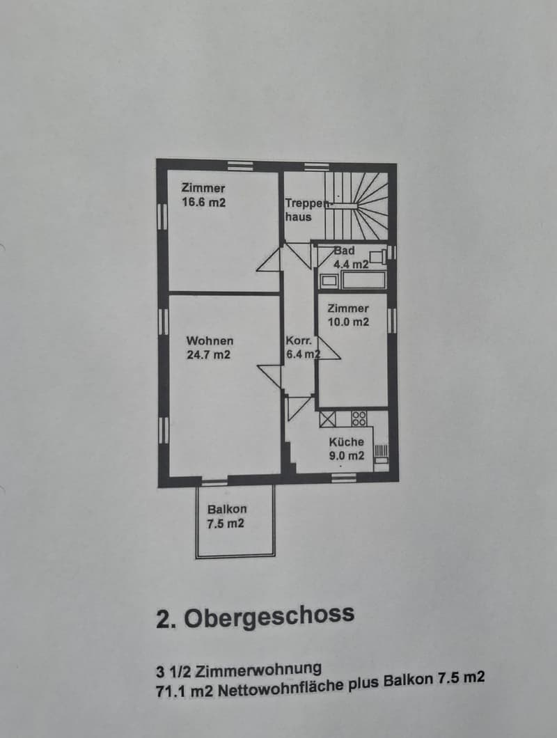 Schöne 3.5 Zimmer Wohnung mit Balkon (10)