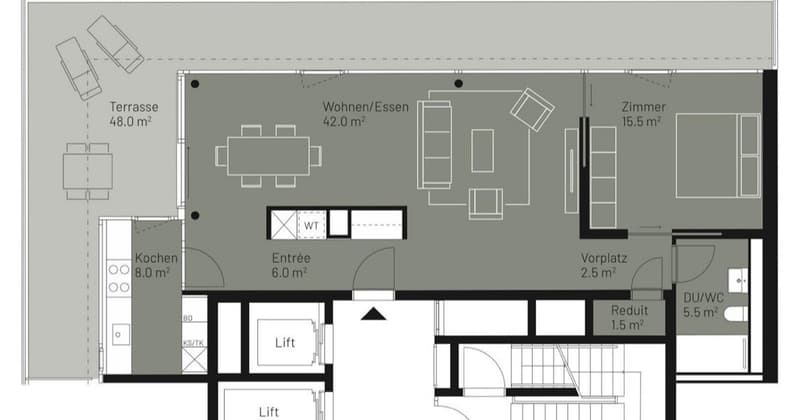 2 ½ Zimmer-Wohnung, 4052 Basel (4)