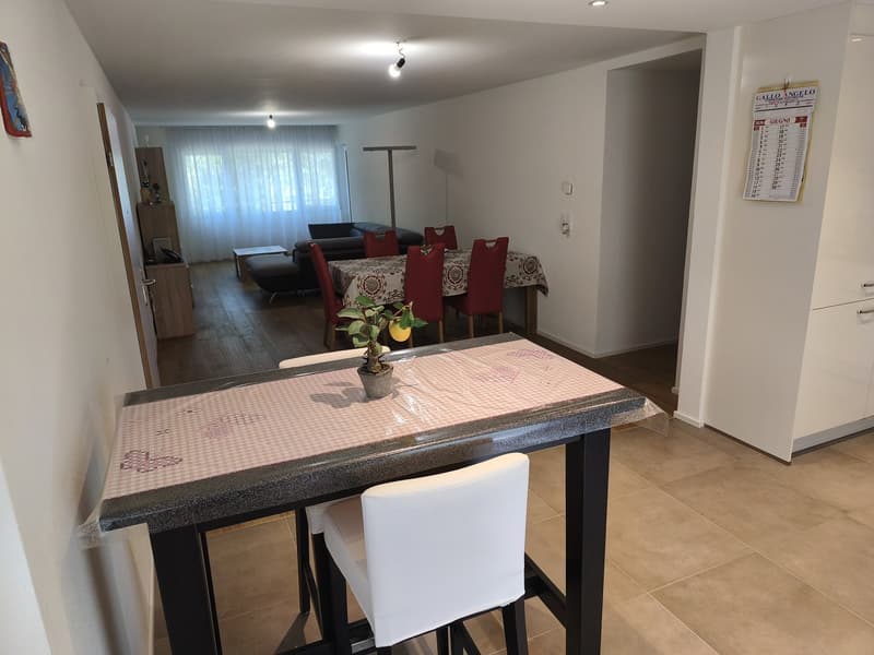 (EN) Furnished room with private bathroom, parking space and two balconies in Unterengstringen. Modern flat with washer/dryer, bus stop 50m away. Ideal for professionals or Students. (D) Möbliertes Zimmer mit privatem Bad, Parkplatz und zwei Balkonen in U (1)