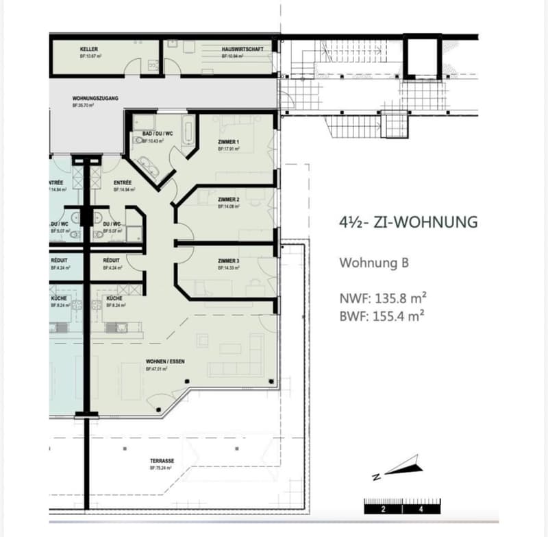 Traumhafte 4.5-Zimmer-Terrassenwohnung mit 139 m² und wunderschöner Aussicht (5)