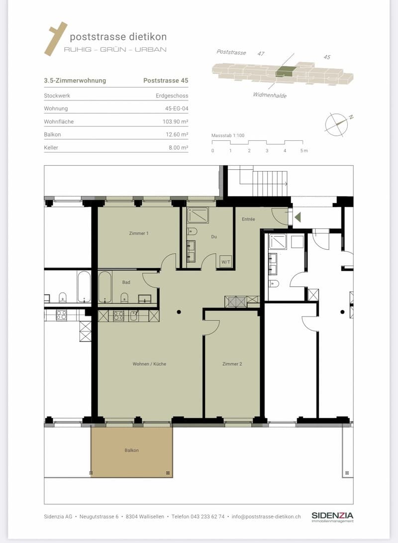 Grosszügige moderne 3.5-Zimmer-Wohnung mit Balkon in Dietikon (12)