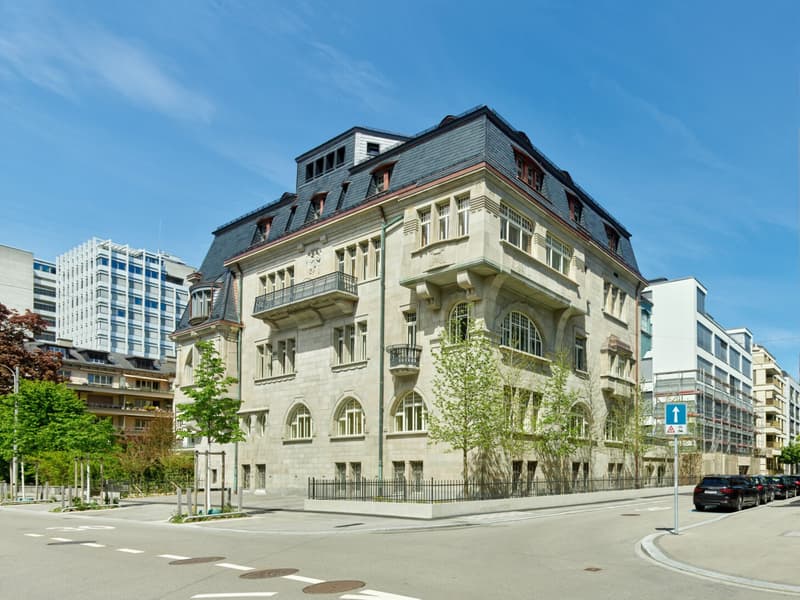 Charmante 3.5-Zimmer-Wohnung im Jugendstilhaus mit 4 m hohen Decken und 60 m² Terrasse / Charming 3.5-room apartment in an Art Nouveau building with 4 m ceilings and a 60 m² terrace (4)