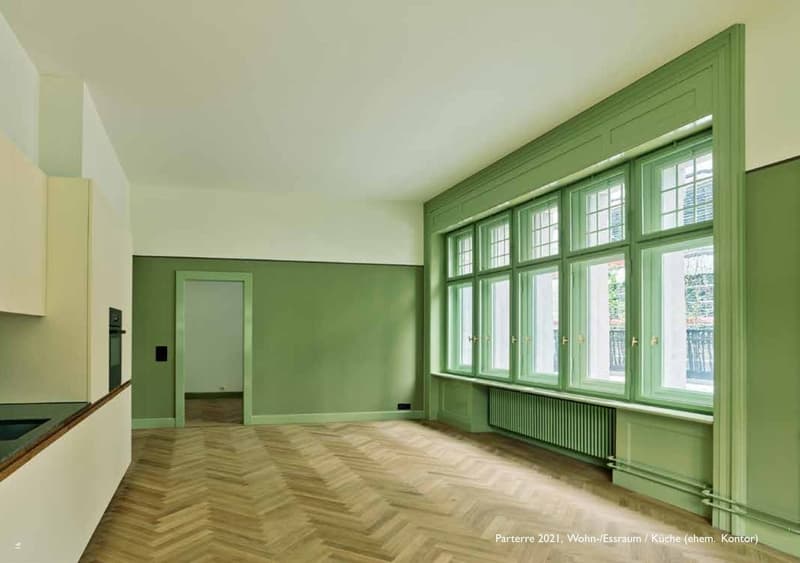 Charmante 3.5-Zimmer-Wohnung im Jugendstilhaus mit 4 m hohen Decken und 60 m² Terrasse / Charming 3.5-room apartment in an Art Nouveau building with 4 m ceilings and a 60 m² terrace (2)