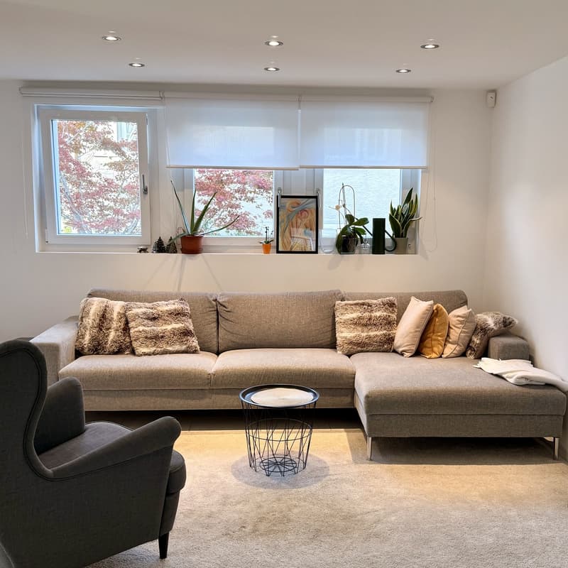 28 m² WG-Zimmer + 8 m² Privatbalkon | Garten & Sauna | Horgen (7)