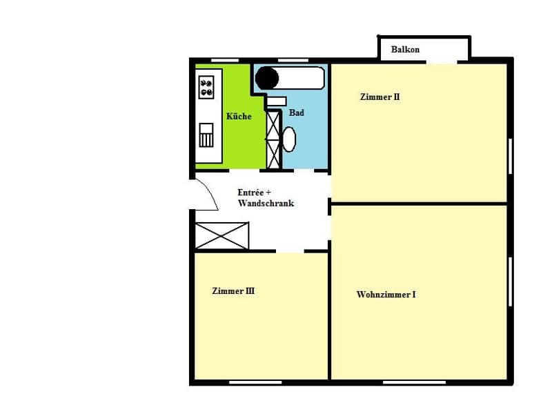 Charmante 3 Zimmerwohnung nähe Flughafen und Zürich City (7)