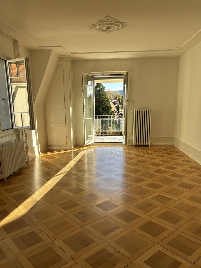 Sonniges Altbau Bijou mit zwei Balkonen und Blick ins Grüne (1)