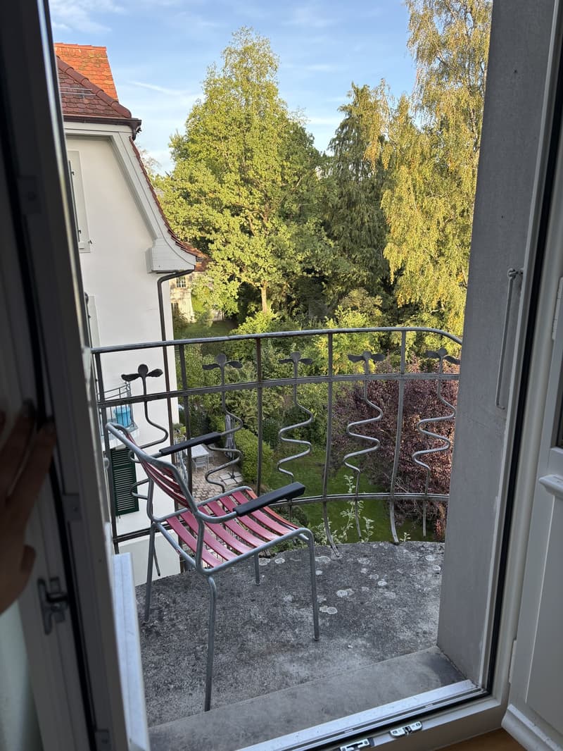 Sonniges Altbau Bijou mit zwei Balkonen und Blick ins Grüne (6)