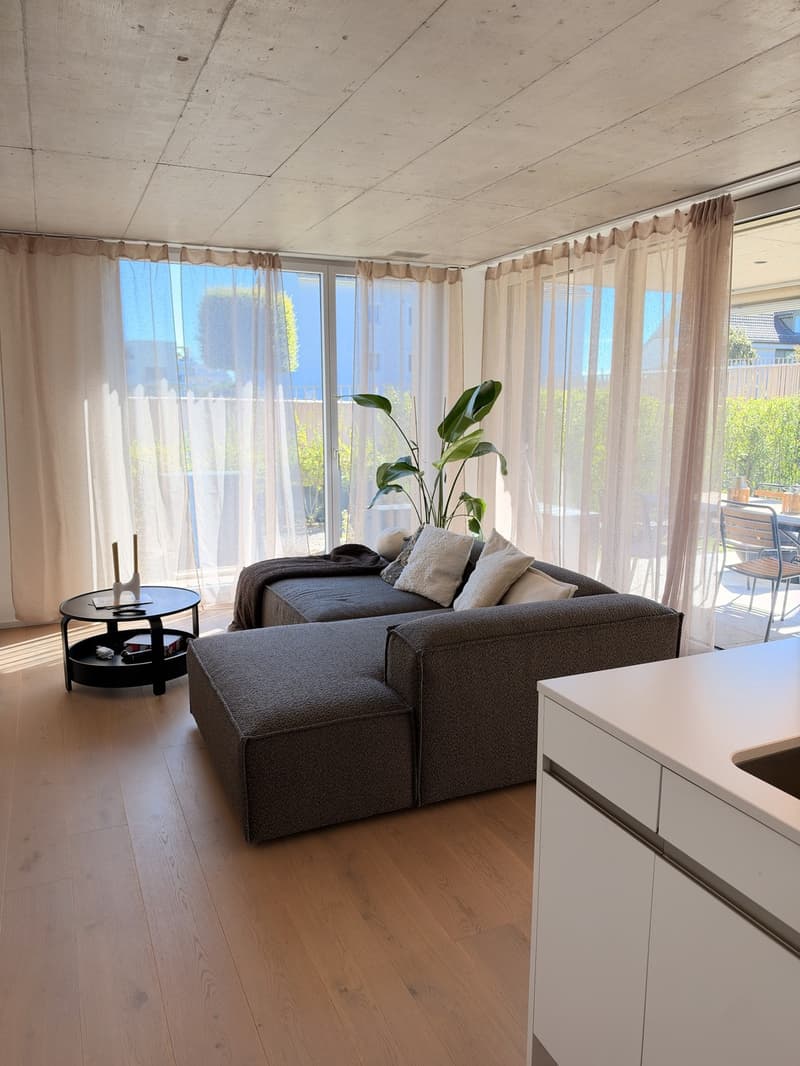Helle und grosszügige 3,5-Zimmerwohnung mit Terrasse und eigenem Garten (2)