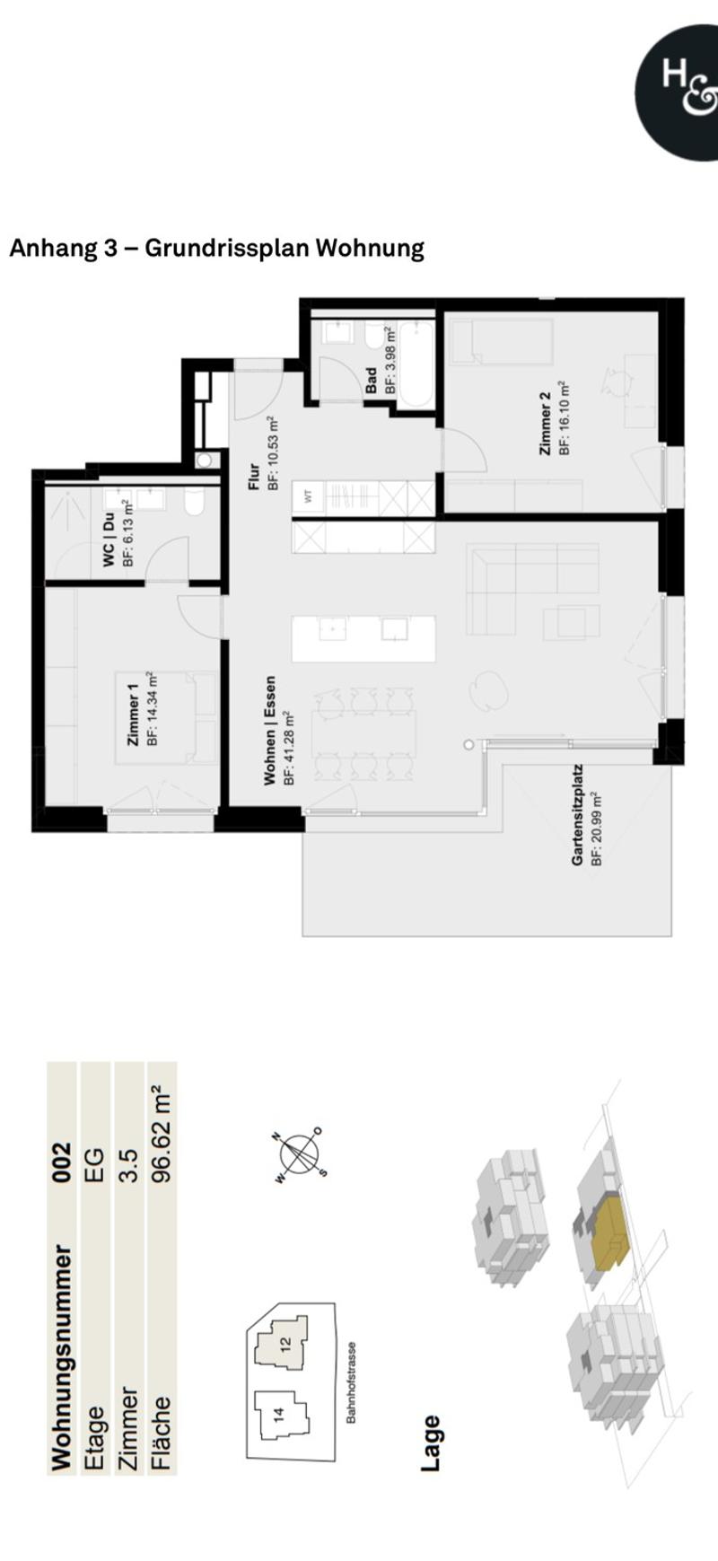 Helle und grosszügige 3,5-Zimmerwohnung mit Terrasse und eigenem Garten (5)