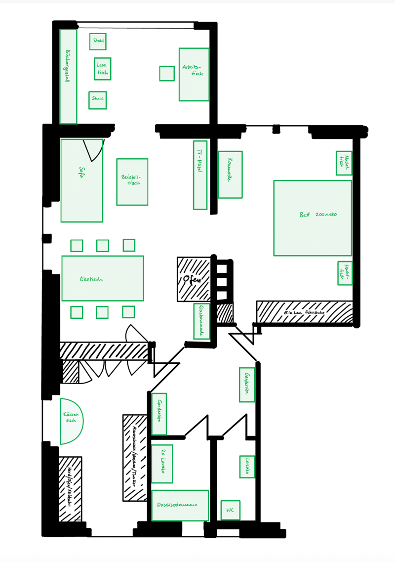 Furnished apartment in central Zurich for 11 months (13)