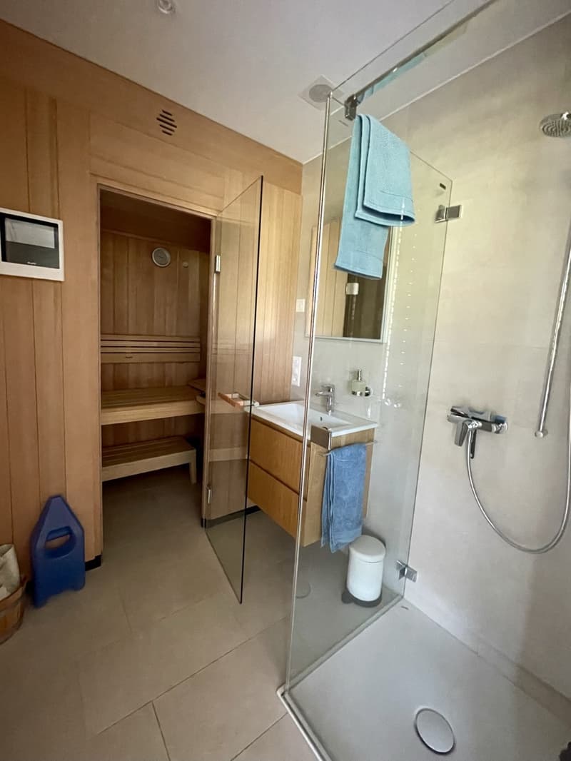 En-suite sauna/shower