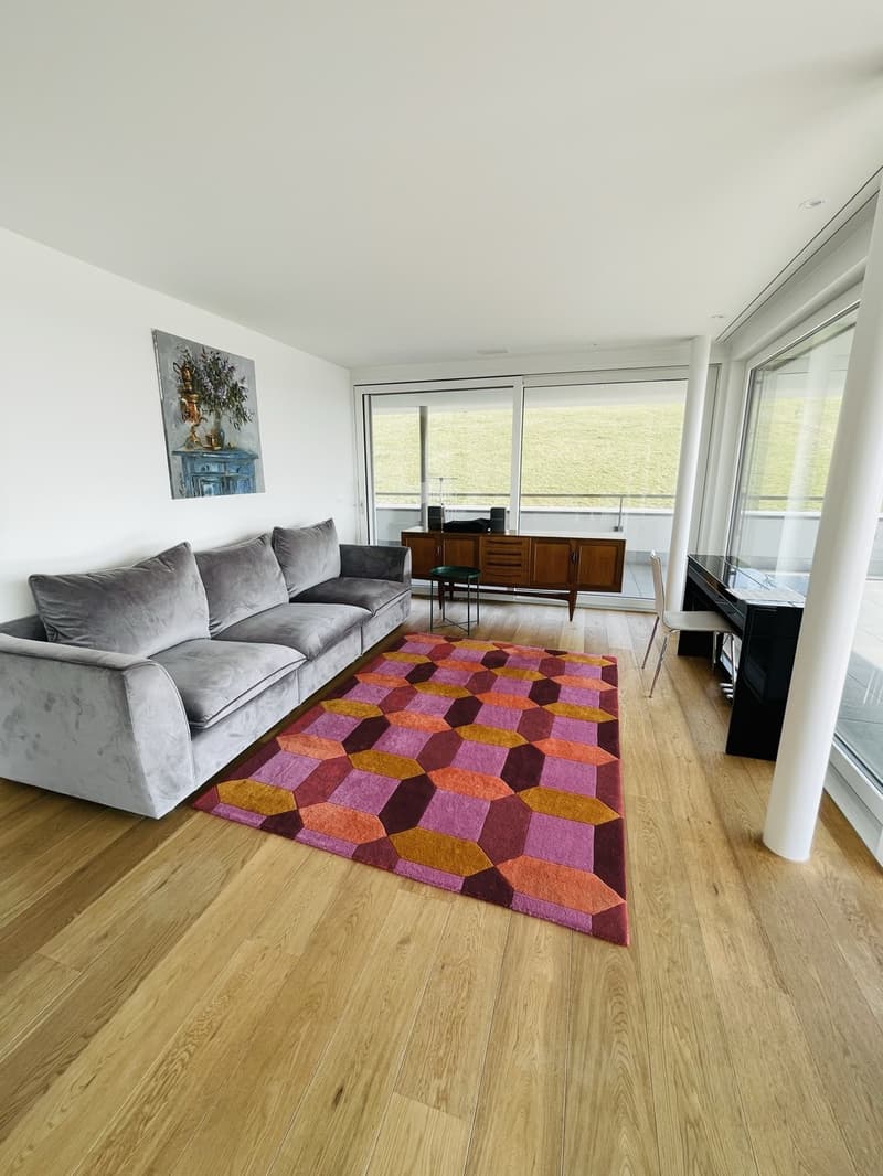Living room with panoramic windows