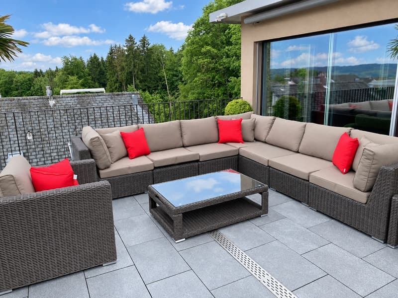 201 m² Attika-Maisonette  3 Terrassen mit ca. 90 m², Alpenblick & Whirlpool (2)