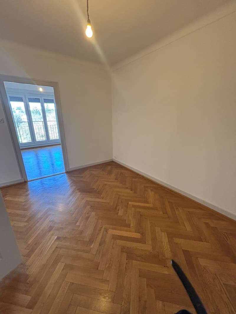 Appartement de 3,5 pièces avec vue sur parc et Jura, Servette. Place de parc à prendre. (5)