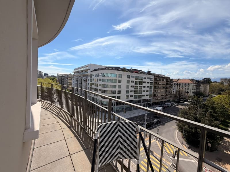 Appartement de 3,5 pièces avec vue sur parc et Jura, Servette. Place de parc à prendre. (7)