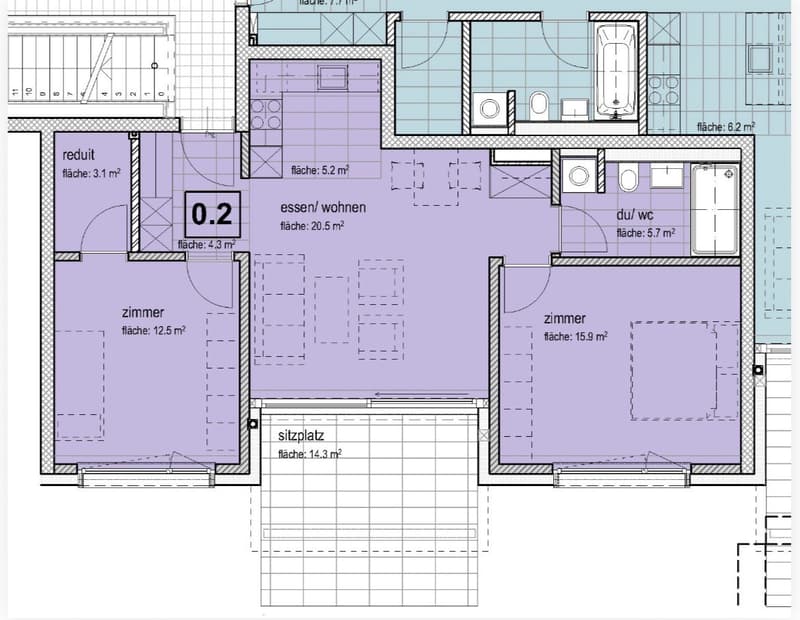3 Zimmer-Wohnung, 8008 Zürich (8)